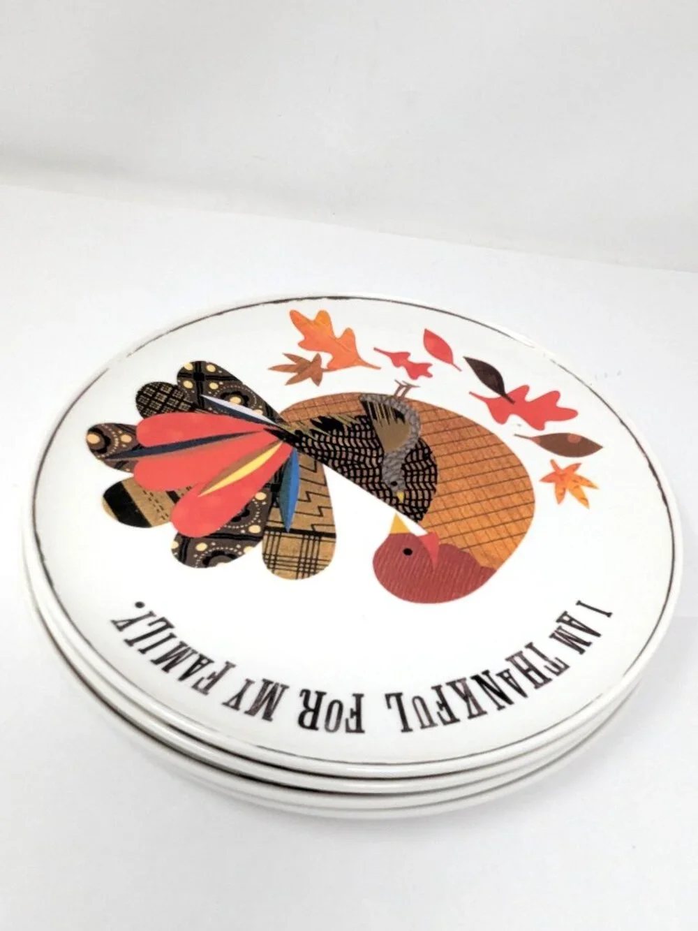 Pottery Barn Kids Thanksgiving Melamine Plates 